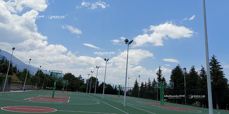 云南大理学院篮球场 网球场